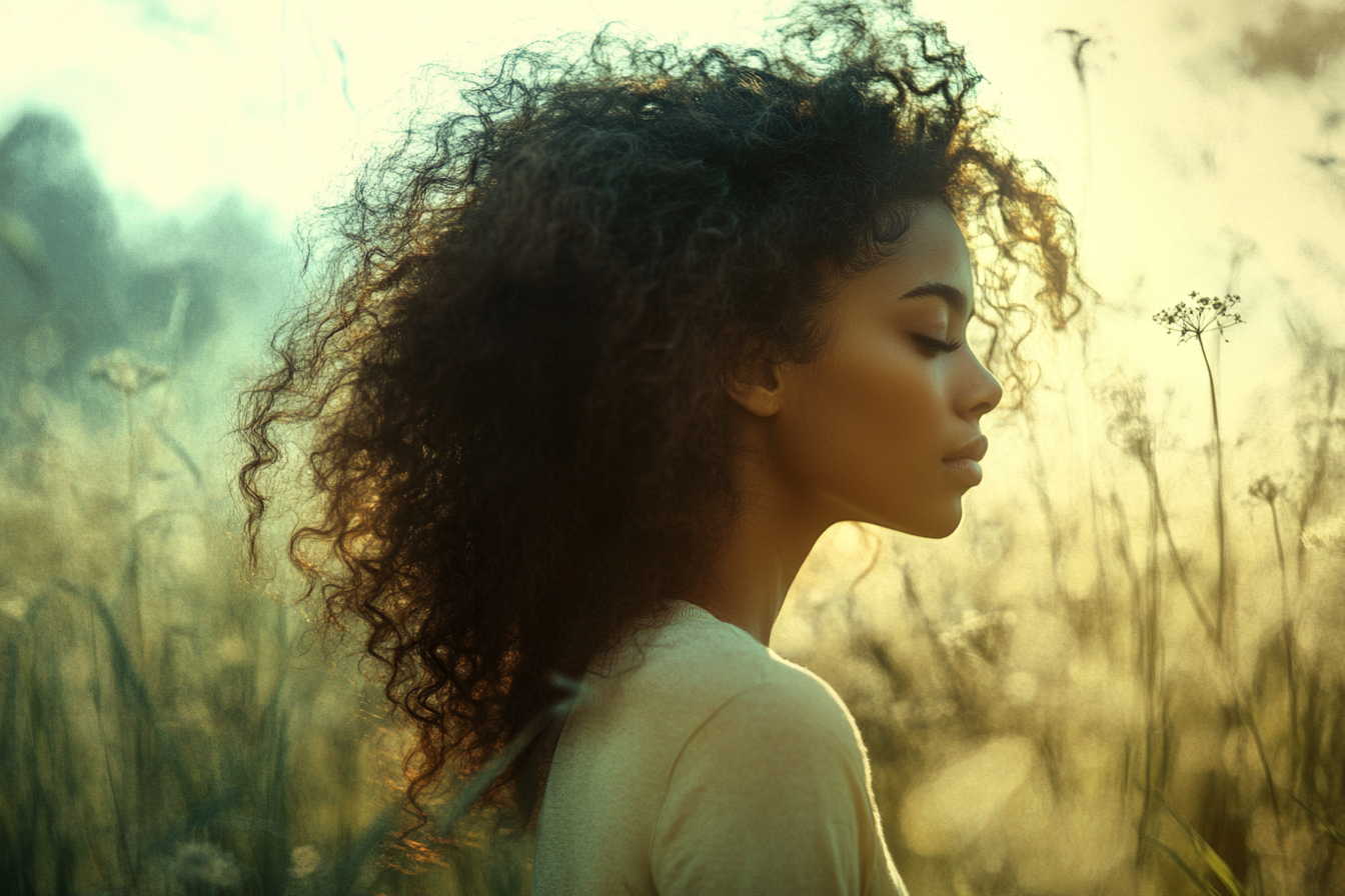 cheveux bouclés