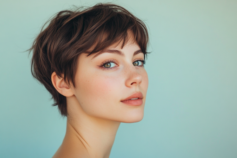 coupe pixie visage rond