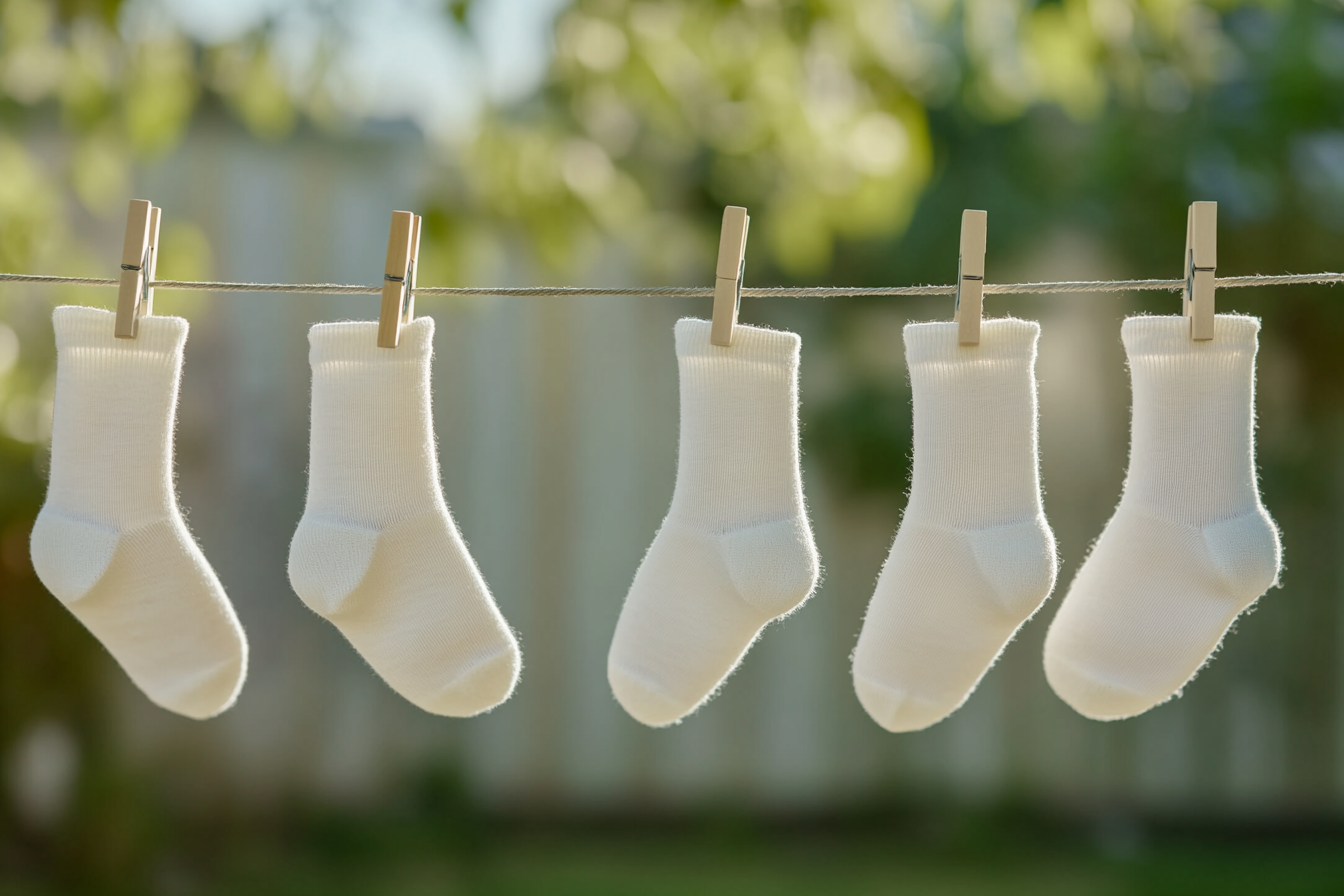 laver chaussettes blanches