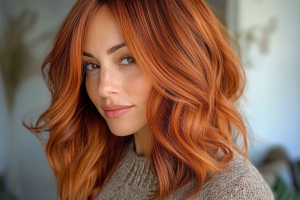 couleur cheveux automne pumpkin spice