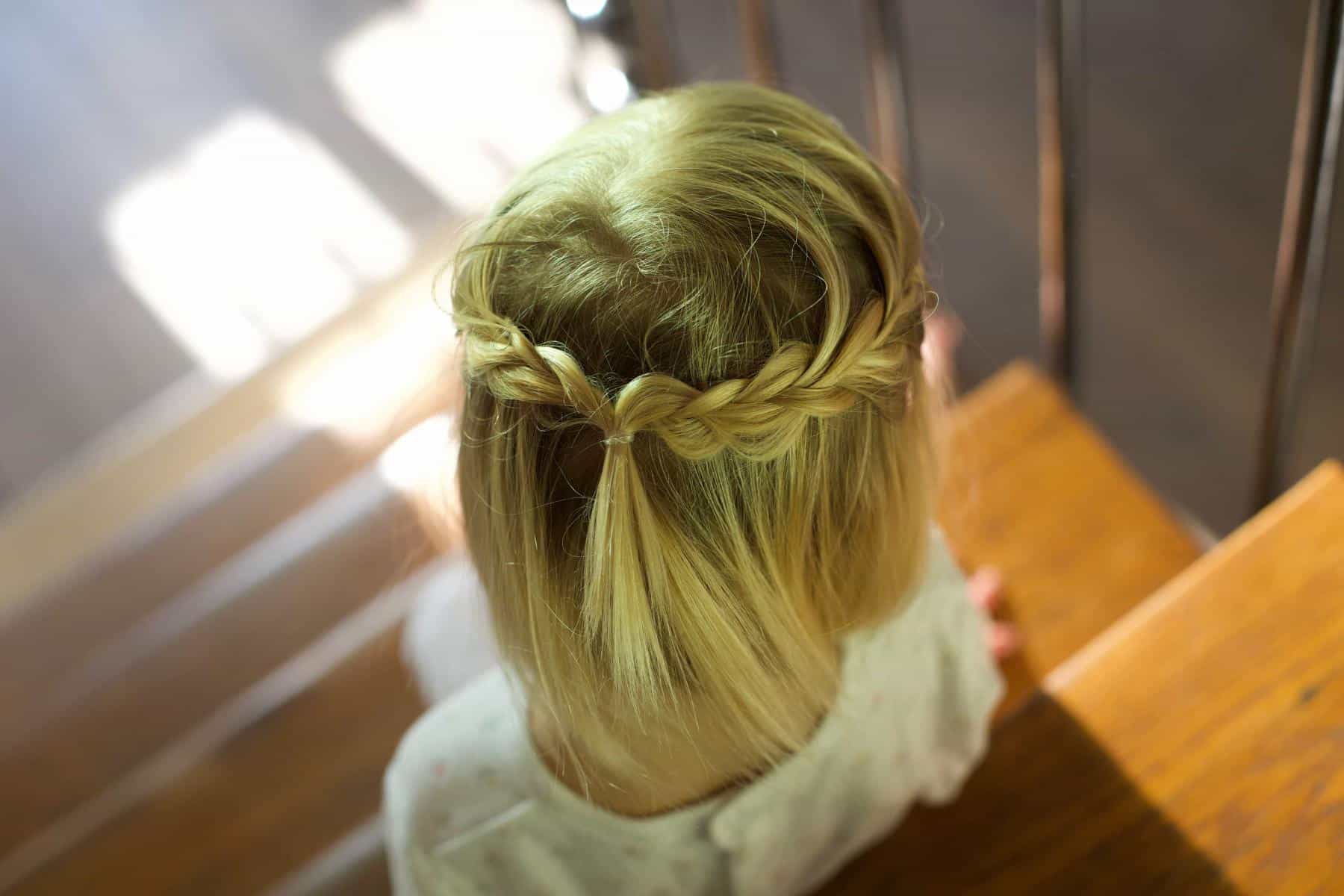 Tresses coiffure enfant