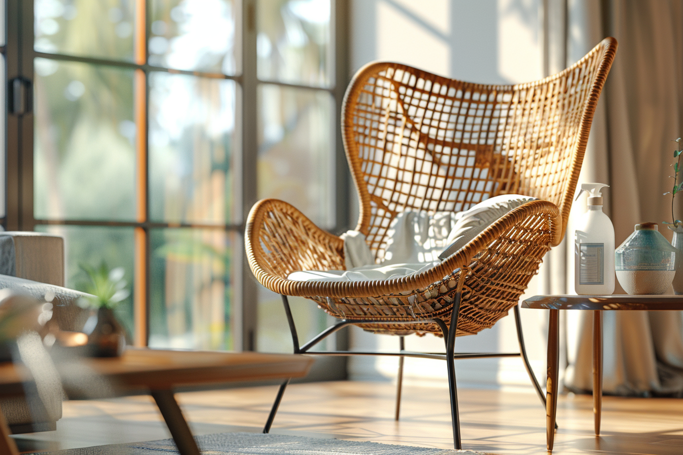 Nettoyer meuble en rotin