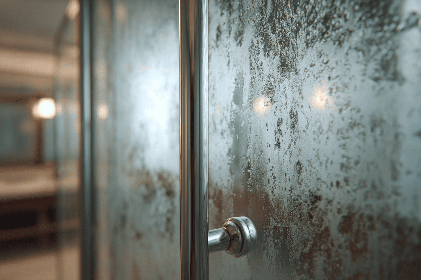 enlever calcaire porte douche