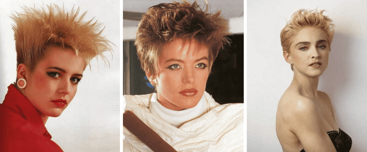 coiffure courte années 80
