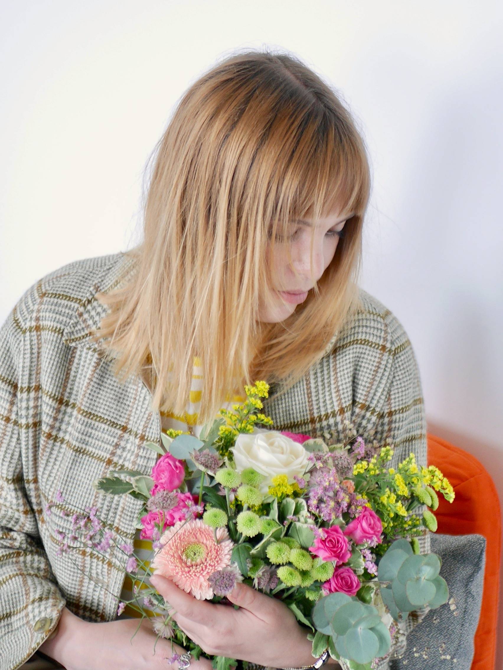 Coiffure cheveux blonds mi long