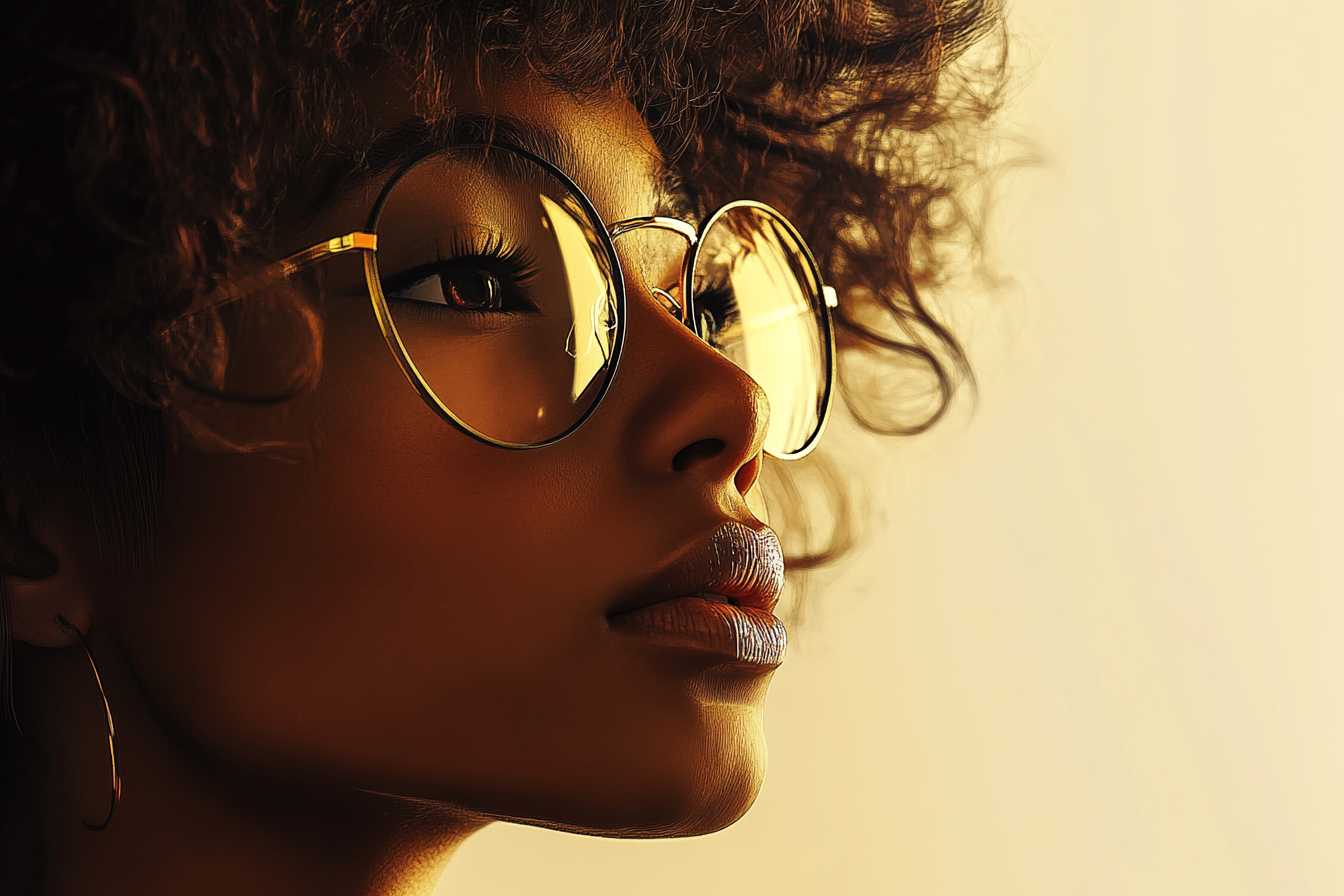 lunettes cheveux bouclés