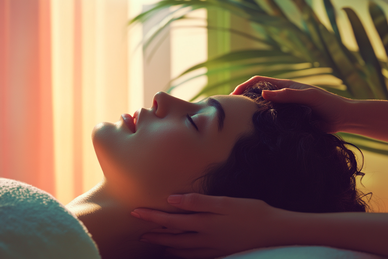 massage cuir chevelu
