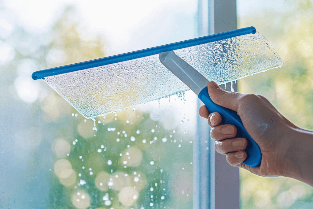 Nettoyage vitre raclette