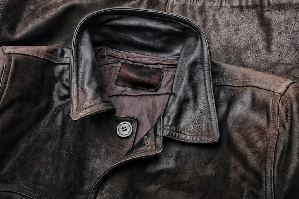 prendre soin veste en cuir