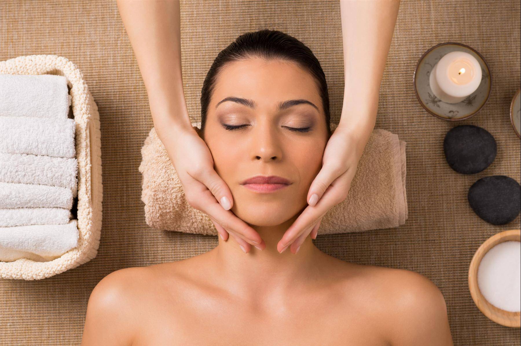 massage relaxant du visage