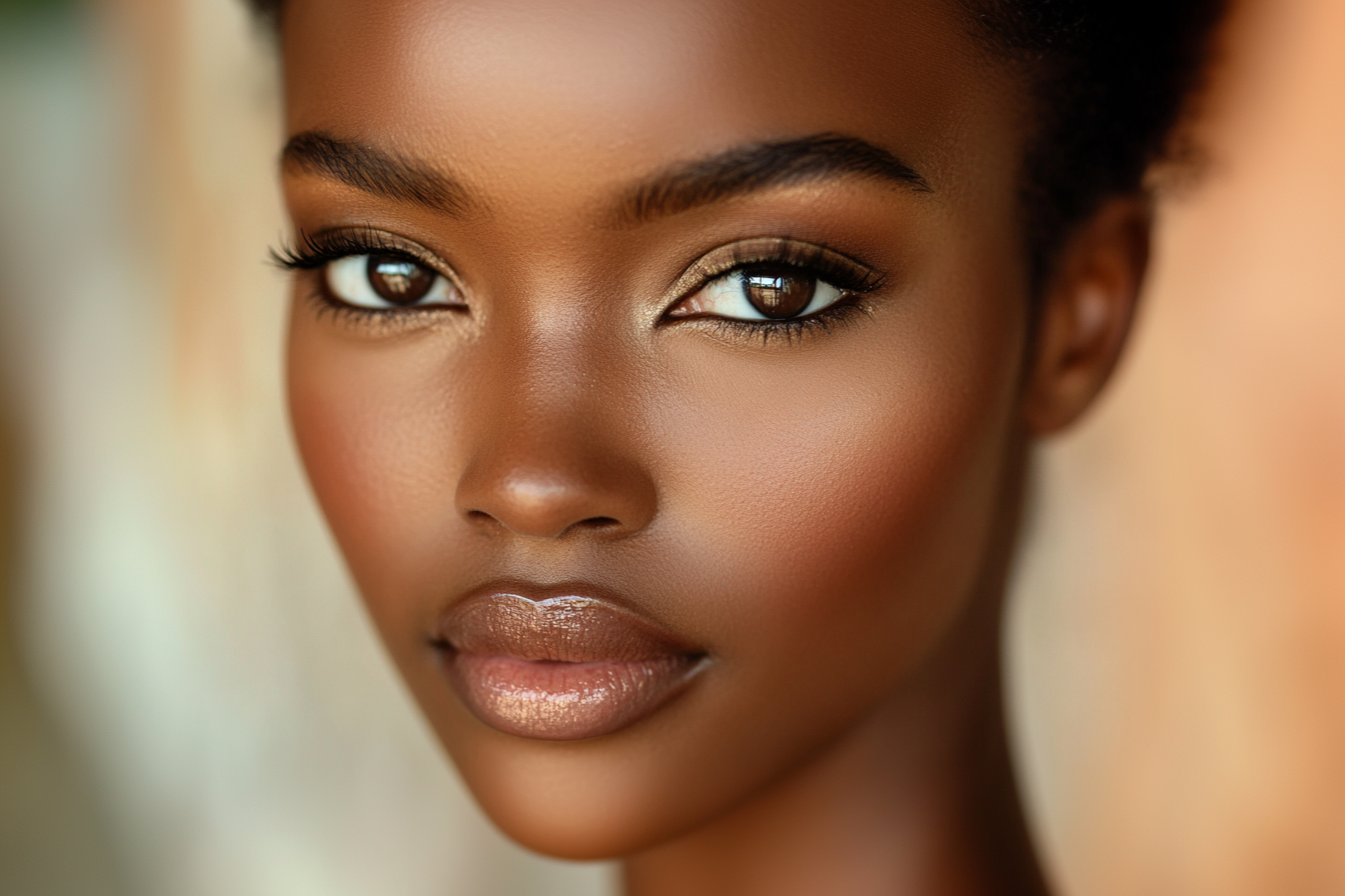 smokey eye peau foncée