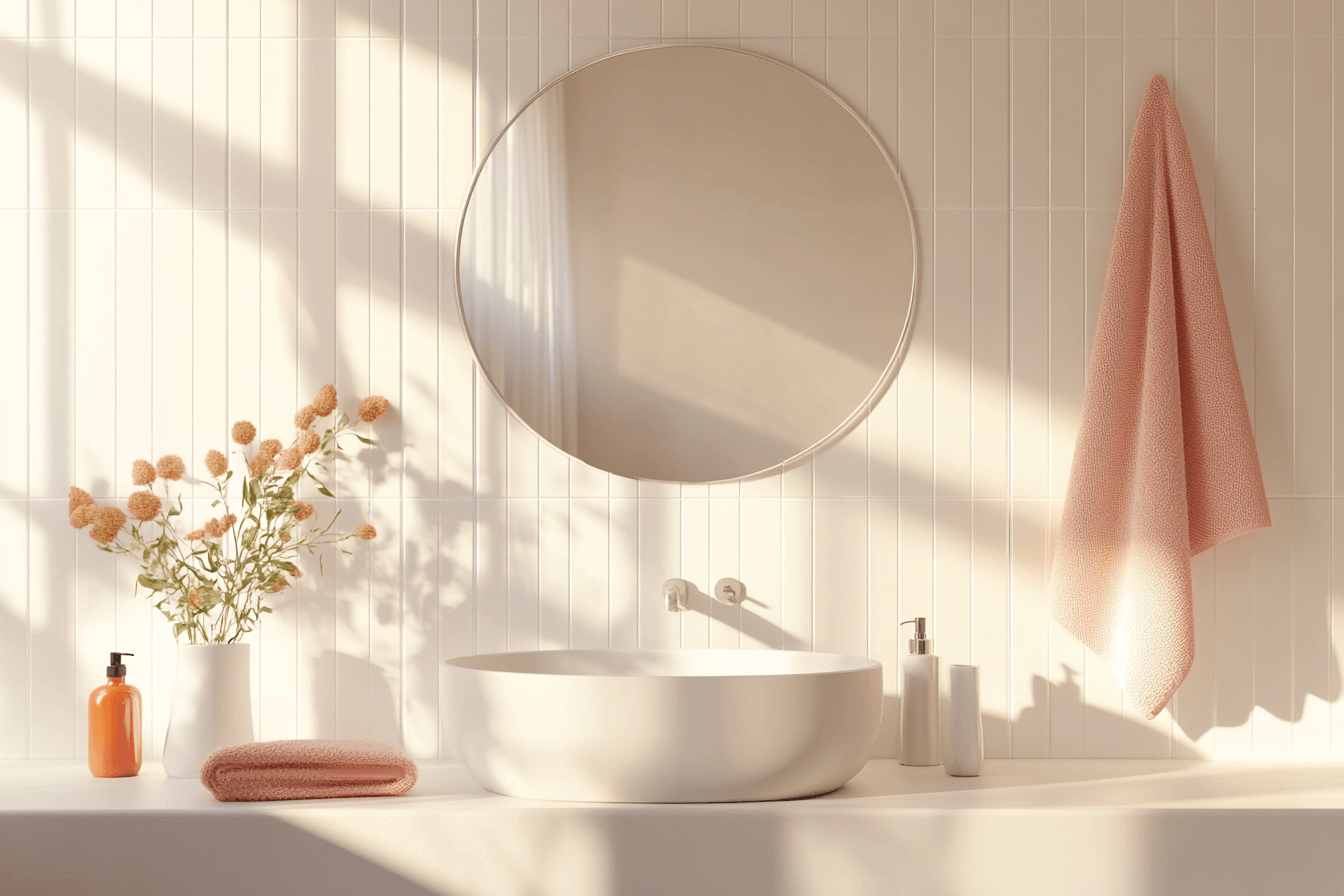 Miroir dans une salle de main